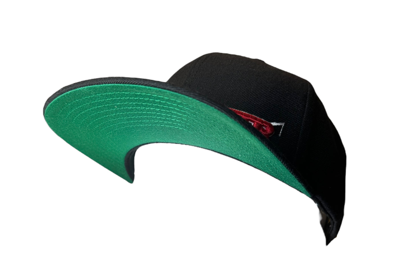 Snap Back Green Visor Bottom